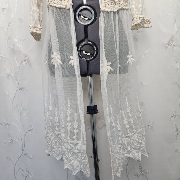Lace, Open Front, Cardigan/Cover-up - Picture 4 of 8